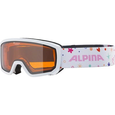 Превью Детские горнолыжная маска Маска горнолыжная ALPINA Scarabeo Jr White/Rose Matt/Orange (A7258154)